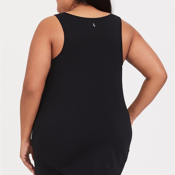 Torrid 3X 4X Top Tank Black "Lets Do This Plus - Picture 2 of 3
